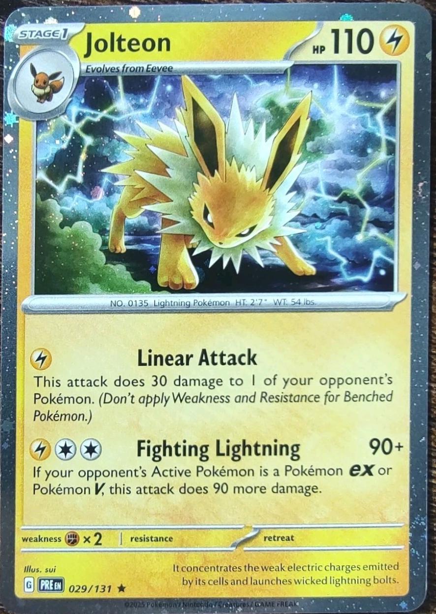 Prismatic Evolutions Jolteon [Cosmos-Holo] Pokémon card